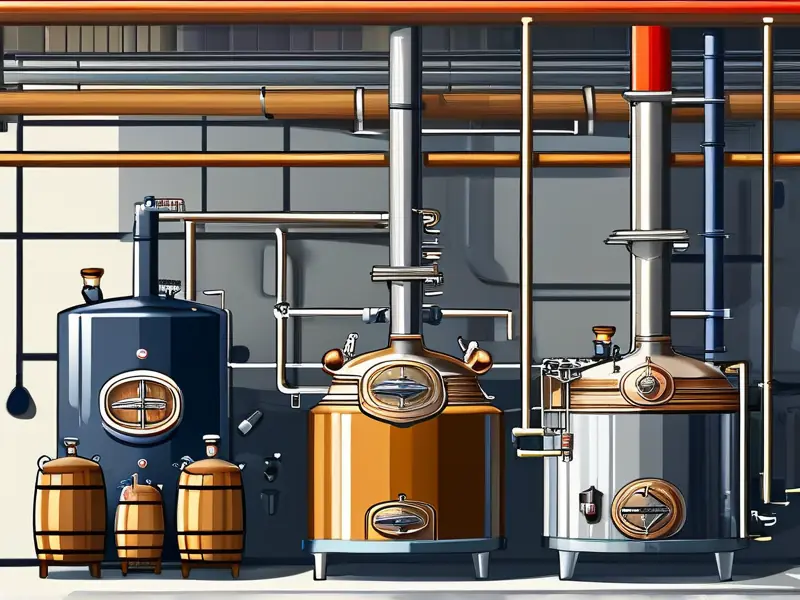 传统与现代制酒工艺对比图