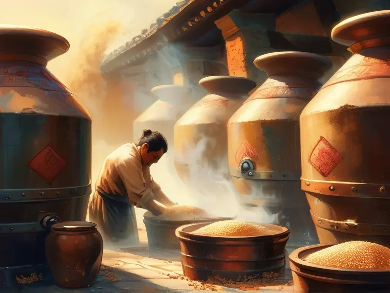 中国白酒传统酿造工艺现场展示