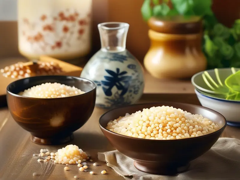 香甜可口的糯米甜酒成品展示