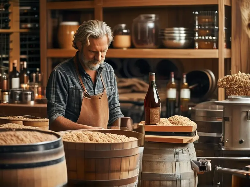 家庭酿酒工艺实际操作场景