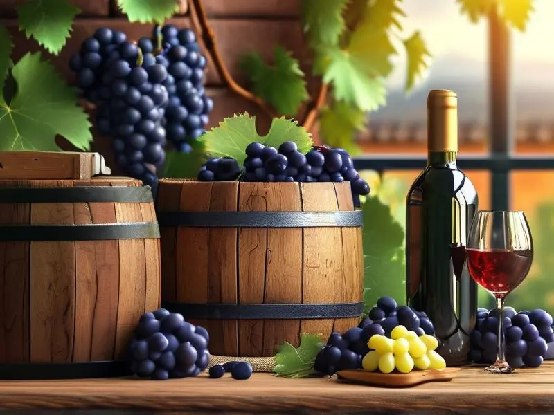 家庭自酿葡萄酒工具与材料展示