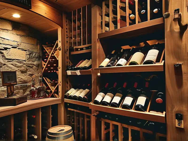 家庭酒窖实景展示，适合窖藏酒的环境布置