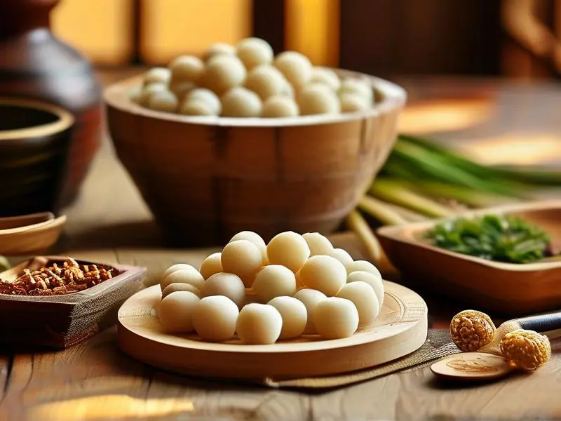 传统手工制作白酒曲的过程展示