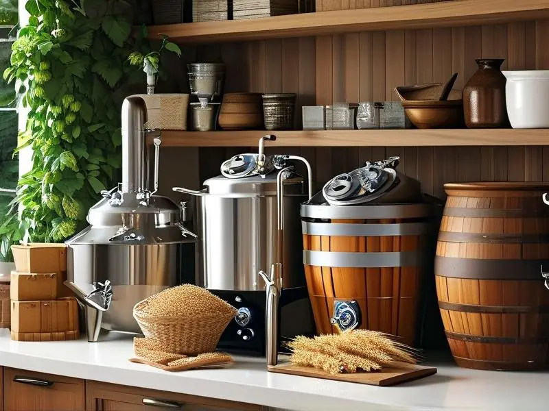 家用自酿精酿啤酒设备套装展示