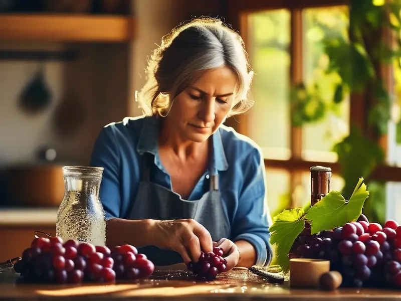 家庭自酿葡萄酒准备过程实拍