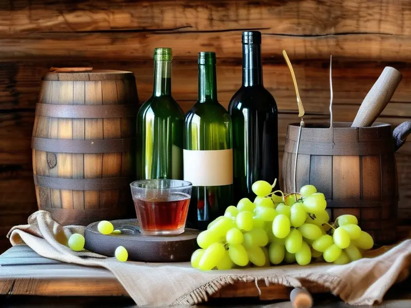 家庭自制葡萄酒原料准备过程展示