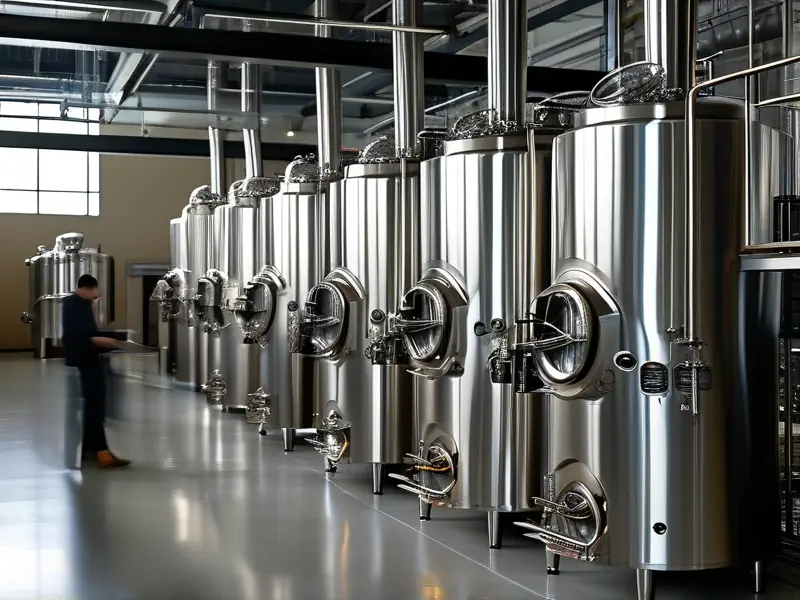 专业酿酒师操作最新酿酒设备