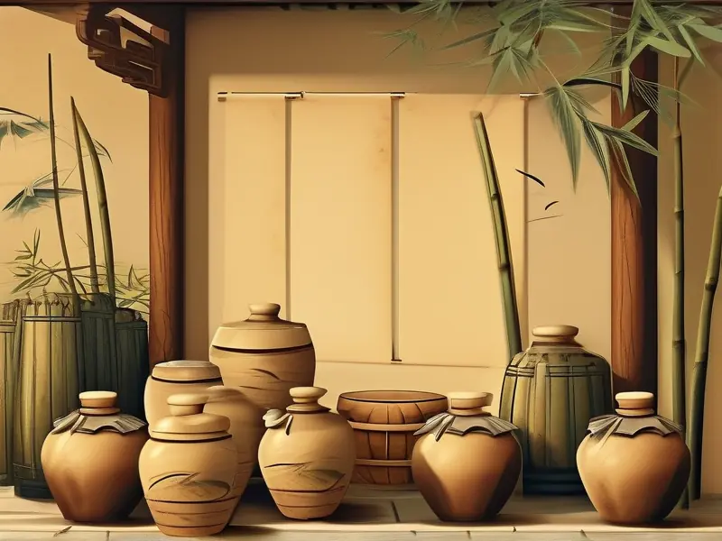 中国古代酿酒场景复原图展示最早的酿酒工艺