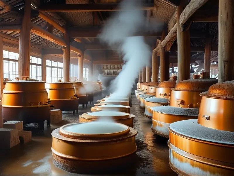 传统白酒酿造工艺流程展示