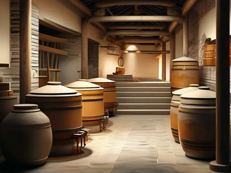 传统白酒酿造工艺流程展示图