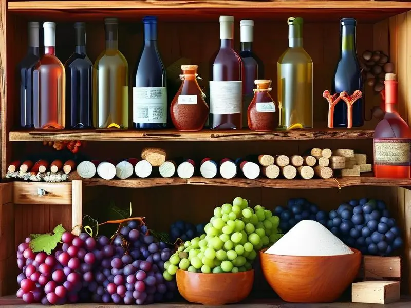 家庭自酿红酒原料配比示意图