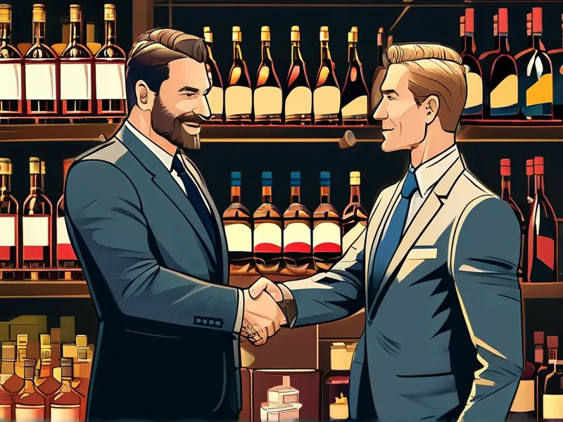 酒类代理合作签约现场