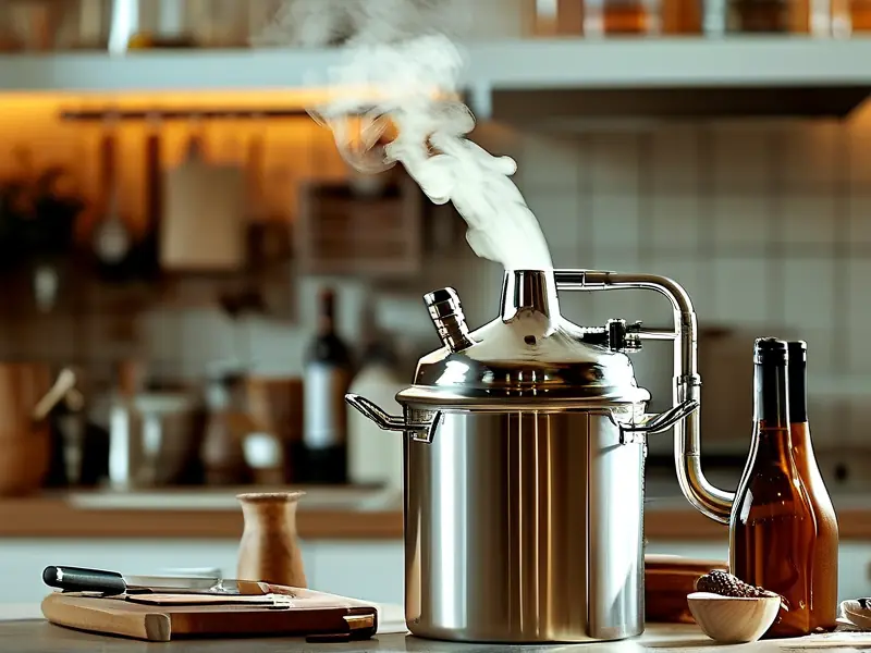 3800元家用酿酒设备实景工作图