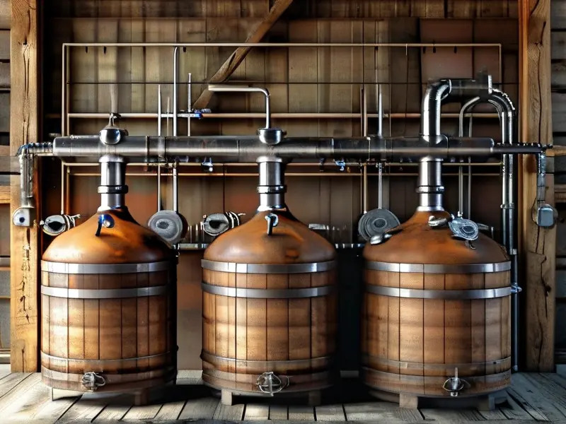 传统简易白酒作坊展示5元一斤白酒的制作过程