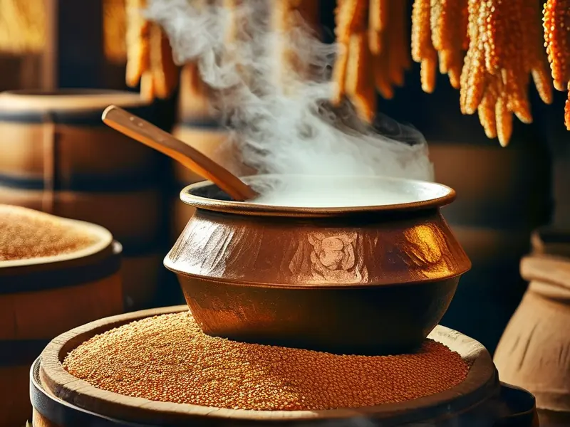 传统白酒蒸馏工艺实拍视频截图