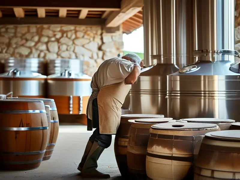 传统与现代白酒生产工艺对比实景图