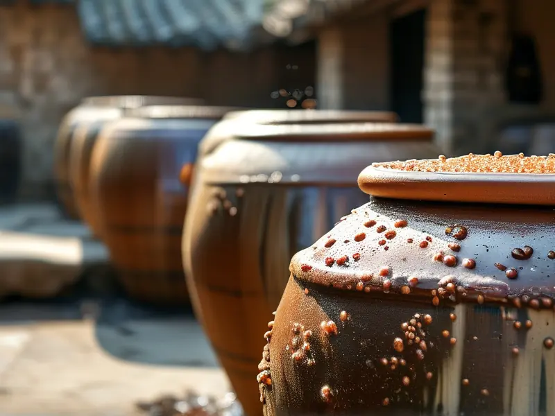 传统白酒发酵过程实景图