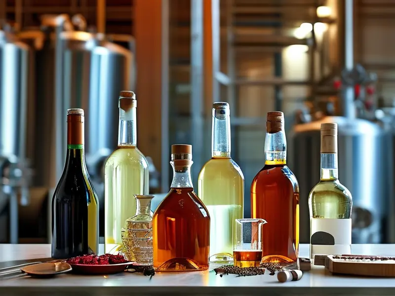 酿酒师勾兑白酒的过程