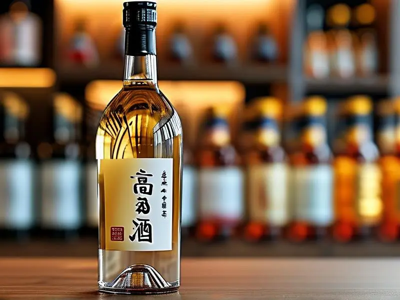 白酒瓶身标签细节展示-粮食酿造识别关键点