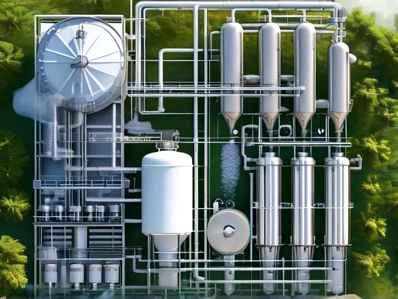 白酒酿造废水处理工艺流程示意图