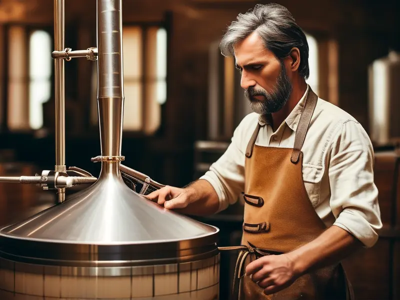 白酒酿造工艺ppt内容演示与实地操作场景结合图