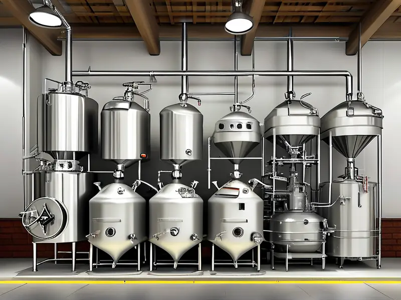 传统与现代白酒酿造工艺对比示意图