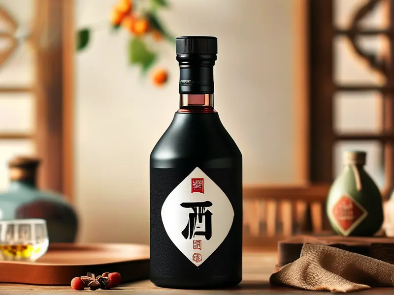 酿造白酒与勾兑白酒商标对比图