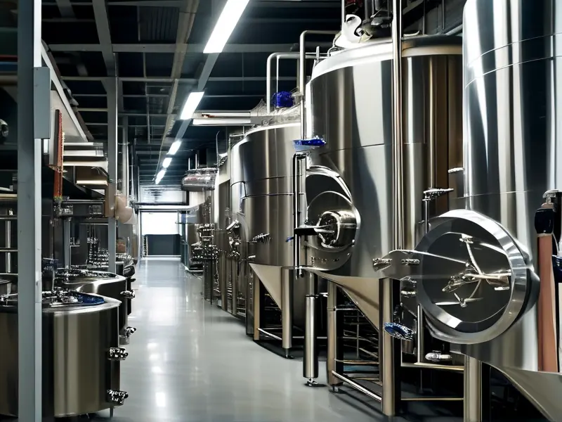 白酒酿造机械设备工作场景