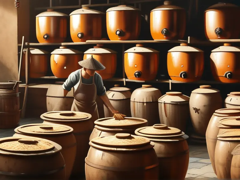 传统白酒酿造工艺现场展示