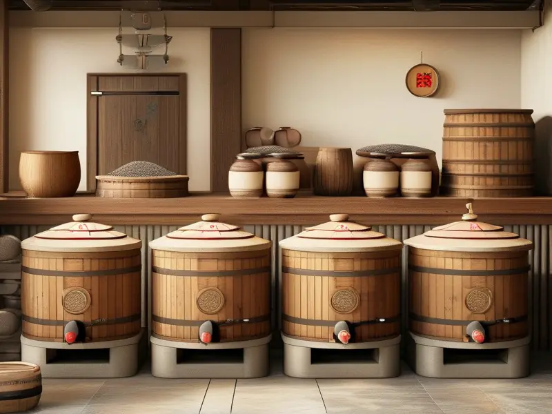 白酒酿造五个核心工艺流程示意图