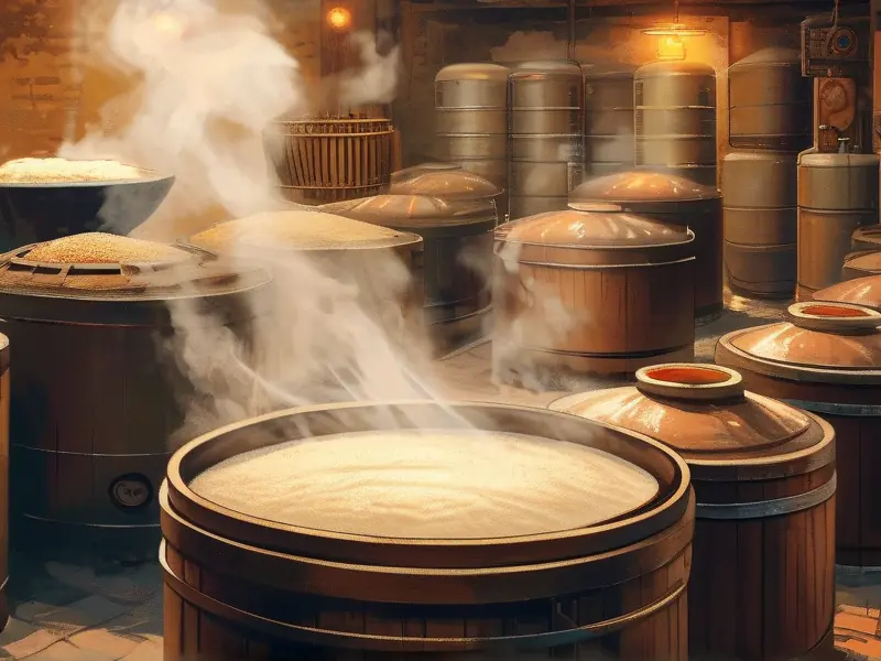 传统白酒酿造过程实景展示