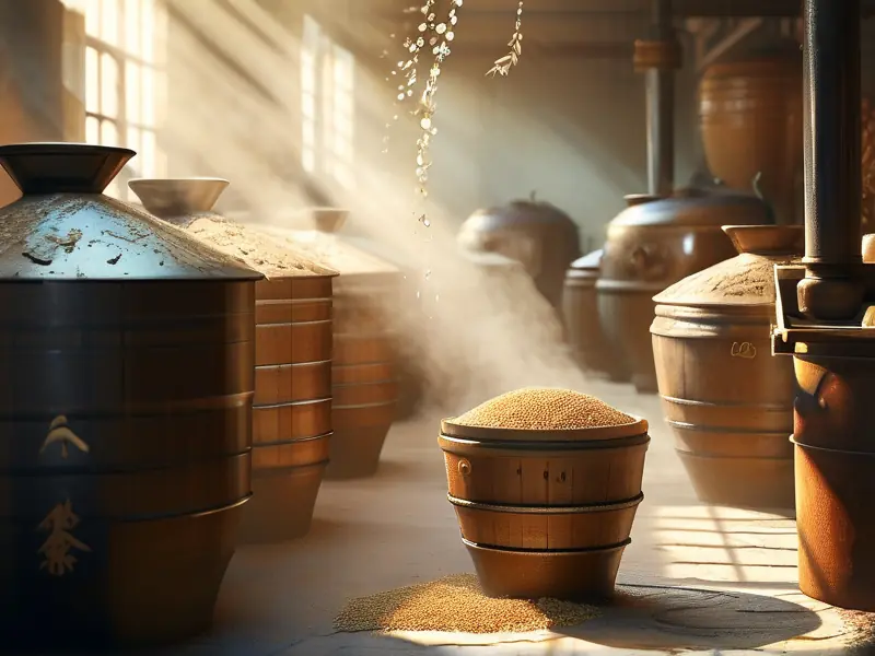 传统白酒酿造过程展示