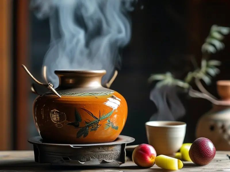 传统方法温煮白酒过程实拍