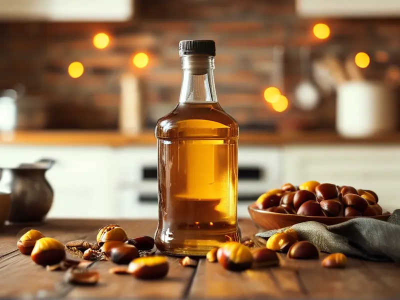 自制板栗泡酒成品展示