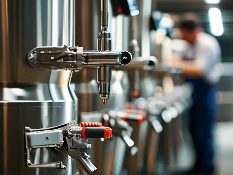 专业厂家生产的酿酒机械设备工作现场