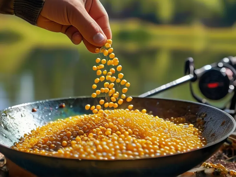 自制炒酒米窝料制作过程实拍图