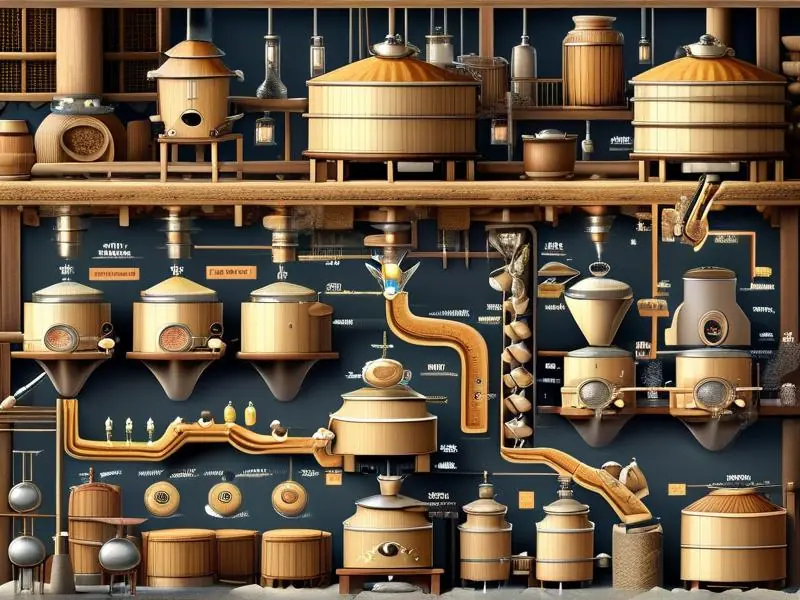 传统酿酒工艺流程图解