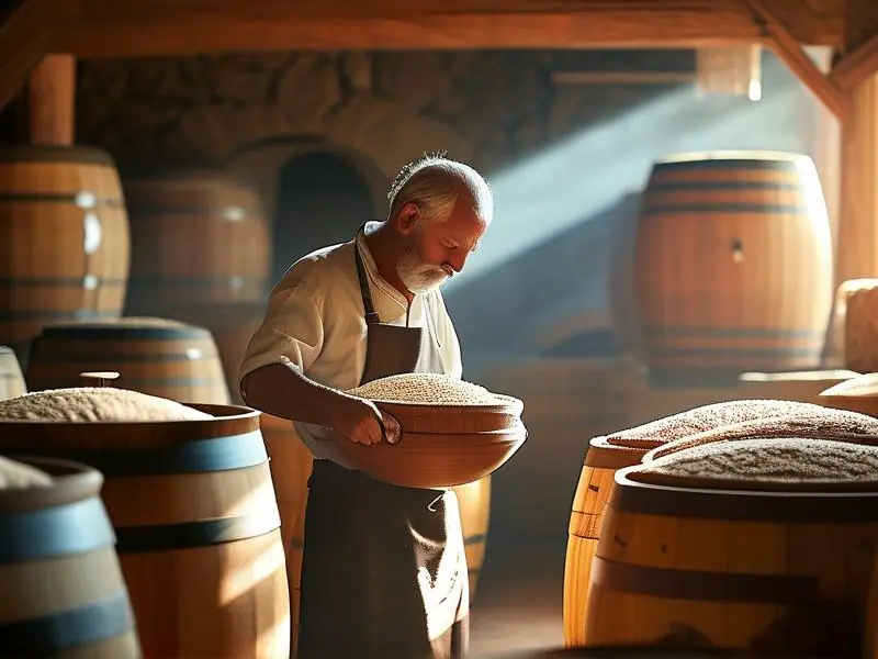 传统纯粮酿造白酒工艺现场