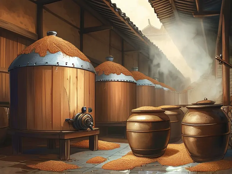 传统纯粮酒酿造工艺流程实拍