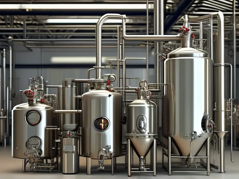 现代化纯粮食酿酒设备展示