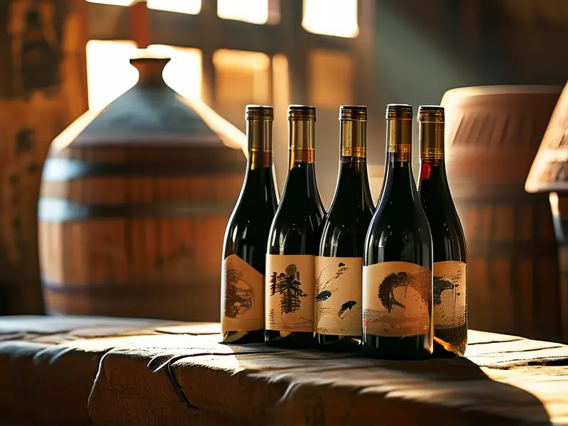 丛台佳酿酒展示在传统酒架上