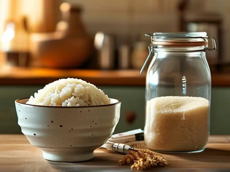 大米饭做酒所需材料和工具展示