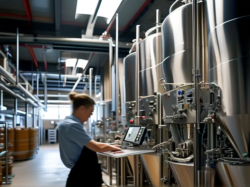 德国克朗斯酿酒设备生产线实景图