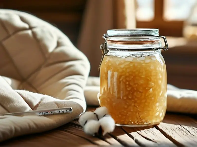 冬天家庭自制甜酒发酵过程实拍图