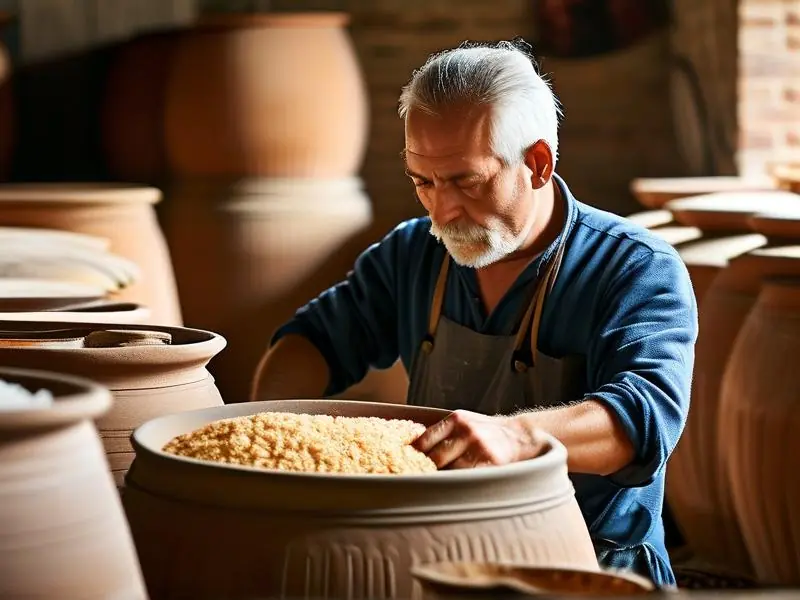 房县黄酒传统酿造过程