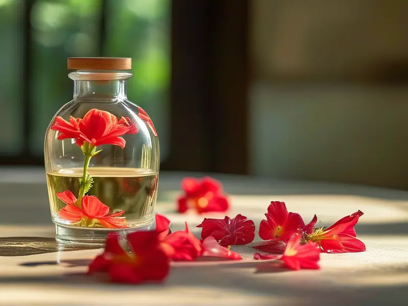 凤仙花泡酒制作过程实拍图