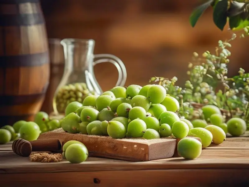 钙果酿酒原料与工具准备过程实拍