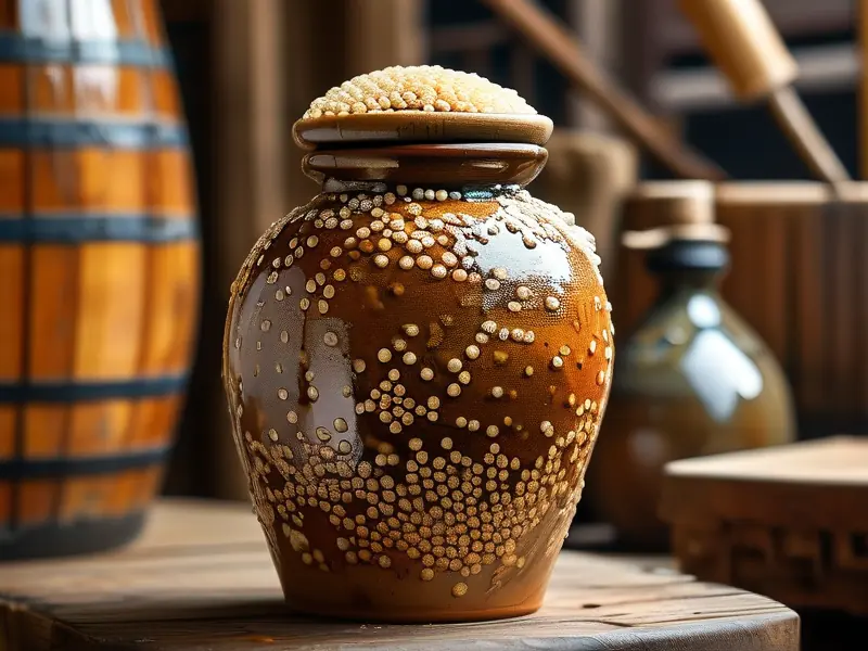 高粱酒传统发酵过程实拍图