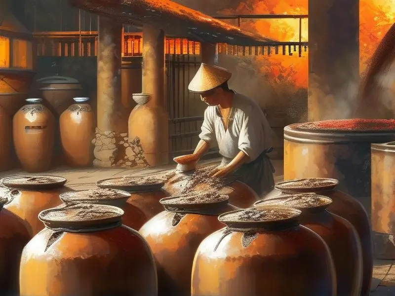 固态法白酒传统酿造工艺现场展示