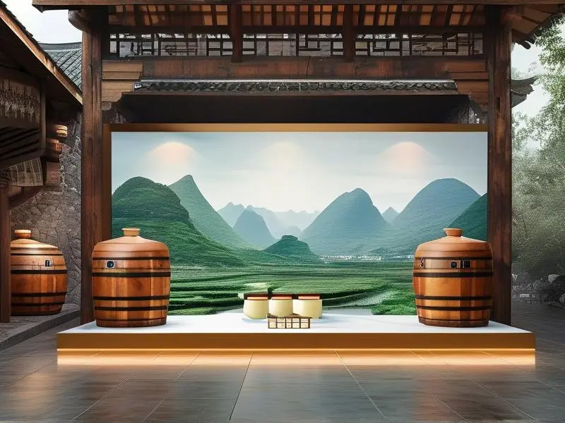 贵州金沙古酿酒产品展示及酿造环境